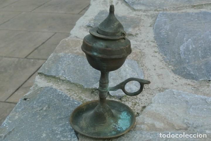 Antig&uuml;edades: ANTIGUA PALMATORIA EN BRONCE - Foto 3