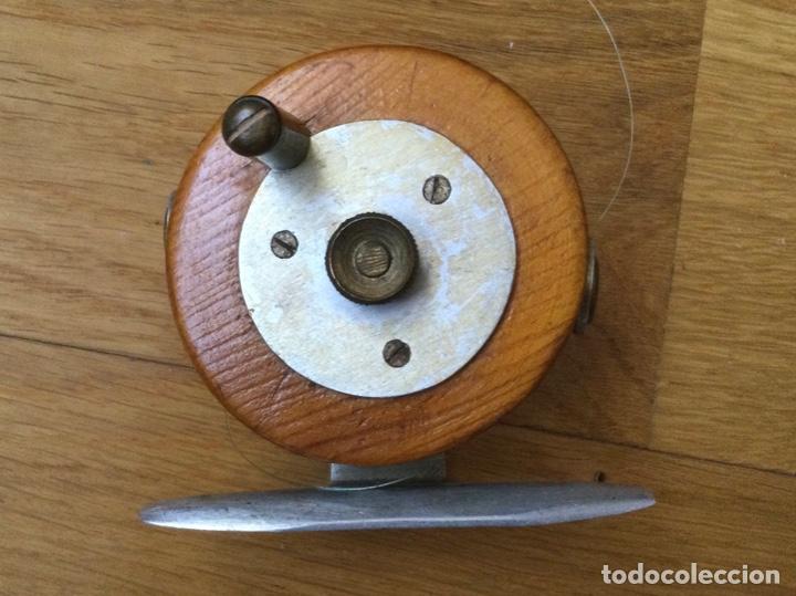 Antig&uuml;edades: ANTIGUO CARRETE DE PESCA, DE MADERA - Foto 1