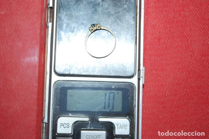 Antig&uuml;edades: Anillo de plata de LEY con tres piedras. - Foto 12