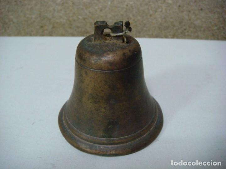 Antig&uuml;edades: CAMPANILLA N&ordm;-4 EN HIERRO NEGRO-(&) - Foto 1