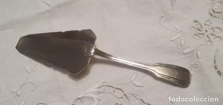 Antig&uuml;edades: Pala servir ba&ntilde;o de plata sellado - Foto 5