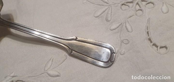 Antig&uuml;edades: Pala servir ba&ntilde;o de plata sellado - Foto 6