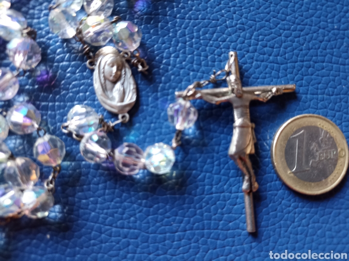 Antig&uuml;edades: Rosario de cuentas de cristal - Foto 3
