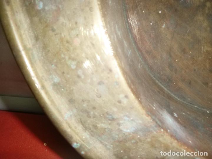 Antig&uuml;edades: BRASERO LATON CON ASAS MACIZAS - Foto 3