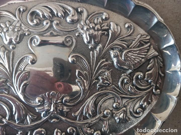 Antig&uuml;edades: BANDEJA DE PLATA 925 REPUJADA - Foto 3