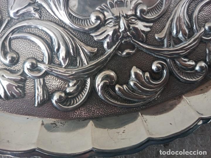 Antig&uuml;edades: BANDEJA DE PLATA 925 REPUJADA - Foto 11