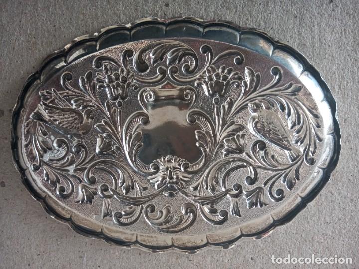 Antig&uuml;edades: BANDEJA DE PLATA 925 REPUJADA - Foto 14