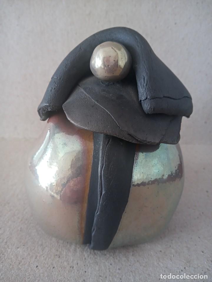 Antiques: BOTELLA DE CERAMICA FIRMADA