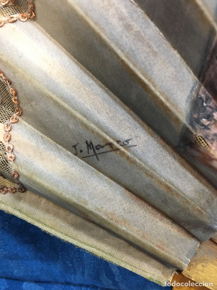Antig&uuml;edades: Aaaaaaa Abanico maja con mantilla - Foto 4