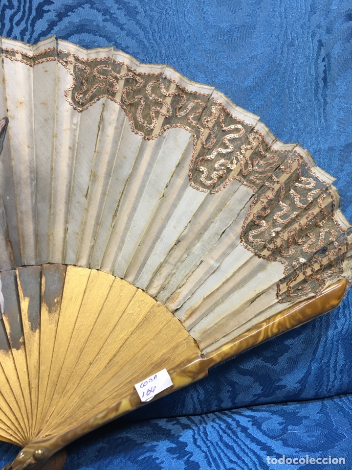 Antig&uuml;edades: Aaaaaaa Abanico maja con mantilla - Foto 6