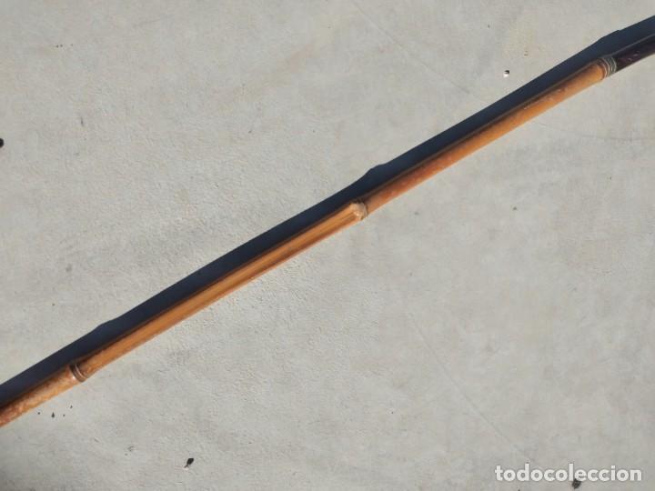 Antig&uuml;edades: Antiguo baston de ca&ntilde;a,mango de pvc. - Foto 4