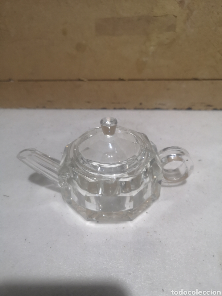 Antig&uuml;edades: JUEGO TE CRISTAL - TETERA + VASOS - Foto 2