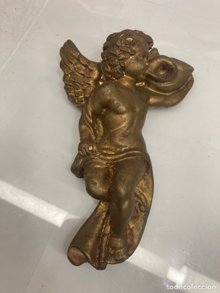 Antig&uuml;edades: Querubines de escallola policromada - Foto 1