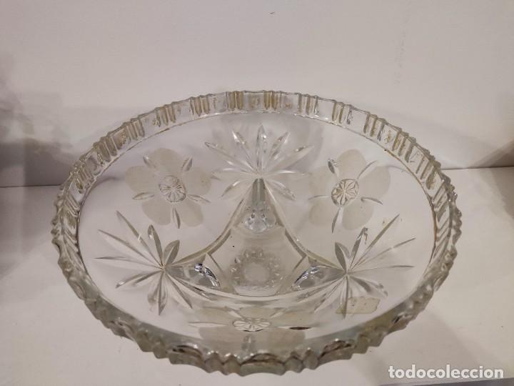 Antig&uuml;edades: ANTIGUO CENTRO MESA DE CRISTAL - Foto 2