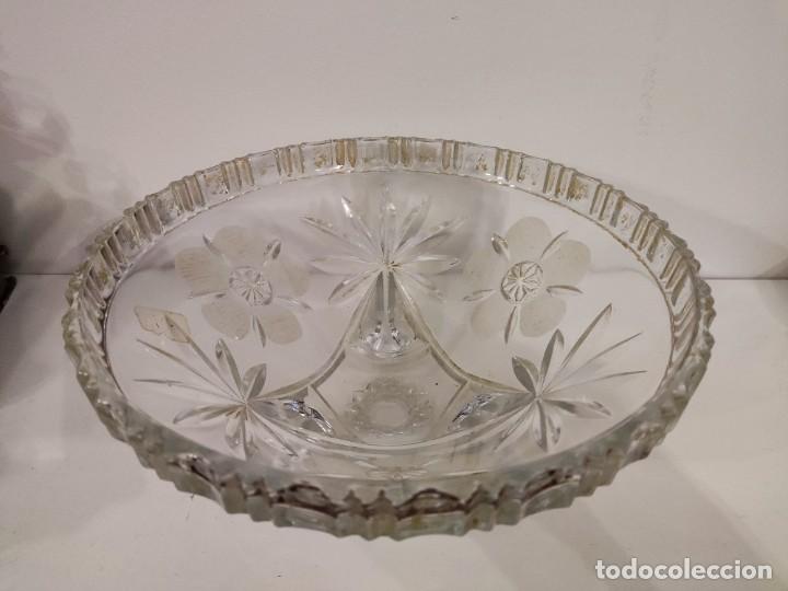 Antig&uuml;edades: ANTIGUO CENTRO MESA DE CRISTAL - Foto 4