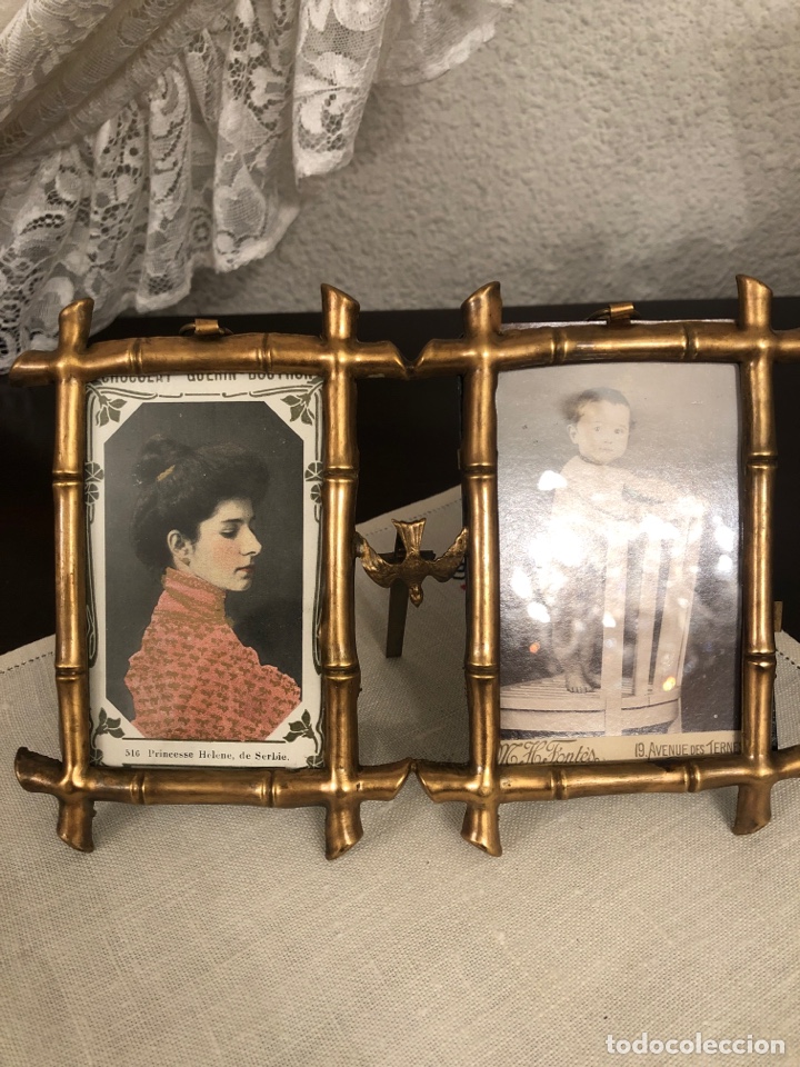 Antig&uuml;edades: Porta retratos doble - Foto 1