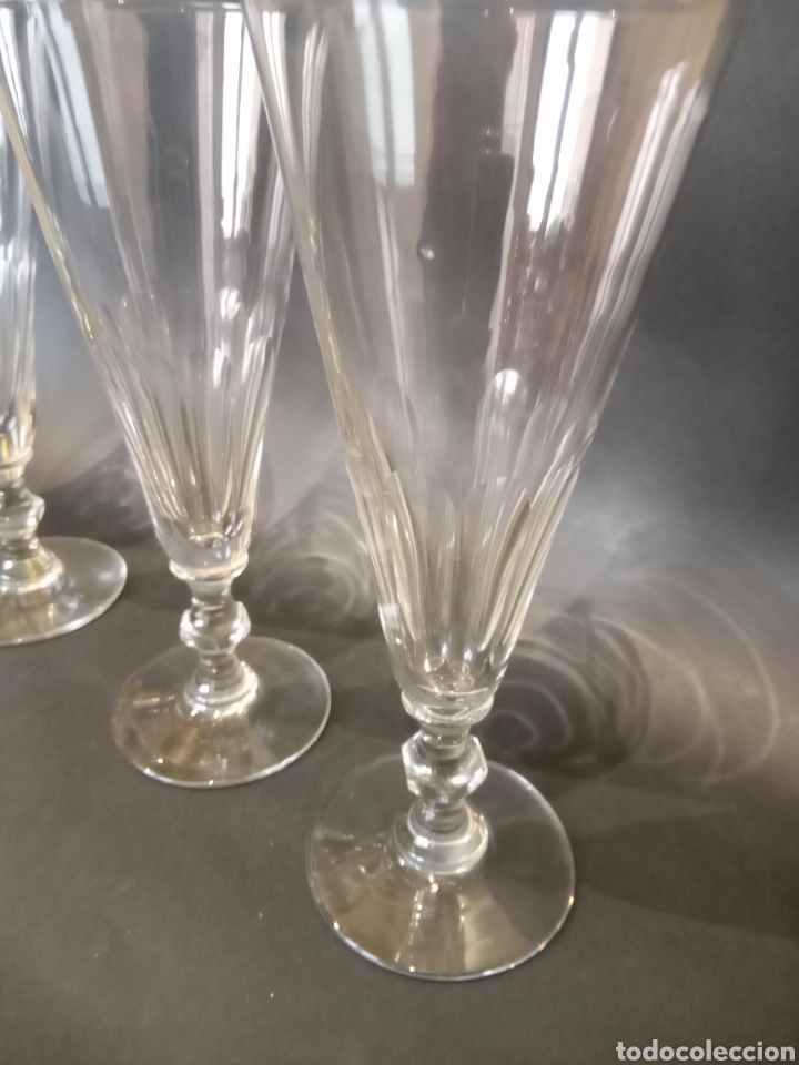 Antig&uuml;edades: Conjunto de 4 vasos cristal - Foto 2