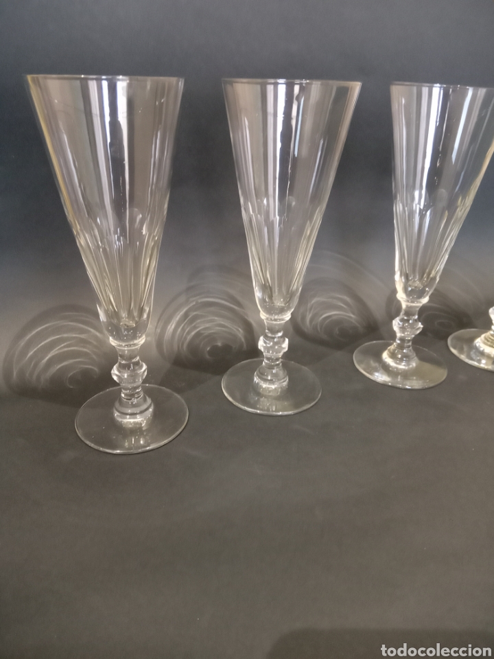 Antig&uuml;edades: Conjunto de 4 vasos cristal - Foto 3