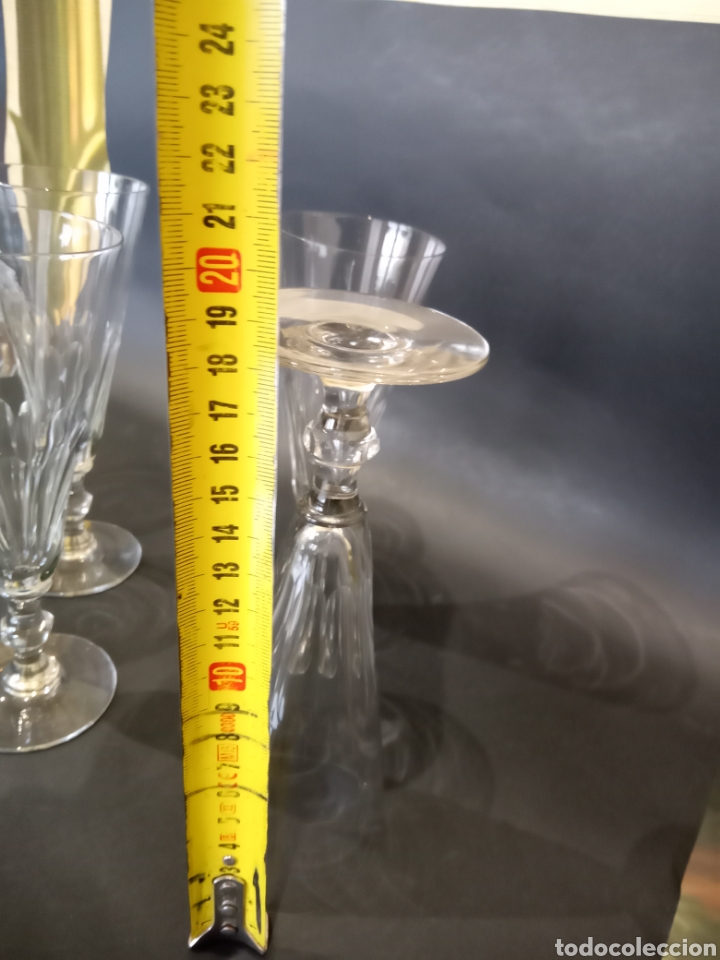 Antig&uuml;edades: Conjunto de 4 vasos cristal - Foto 6