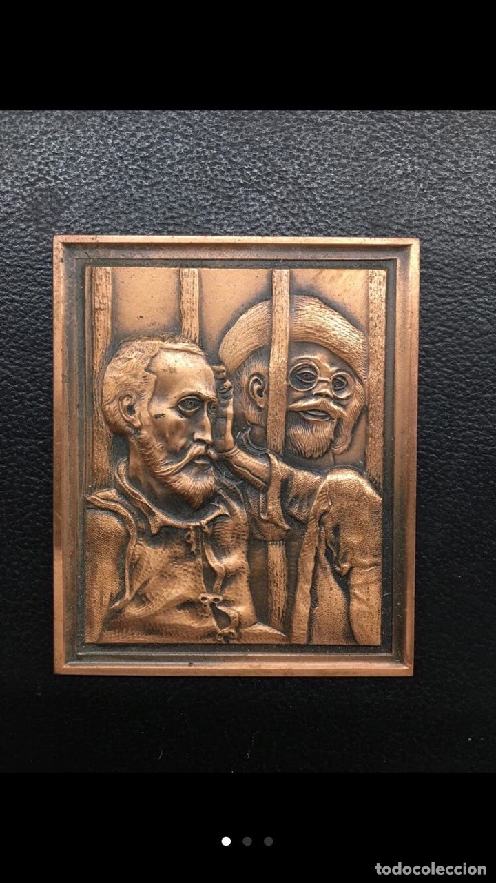 Antig&uuml;edades: GRABADO PLACA RELIEVE EN COBRE - Foto 2