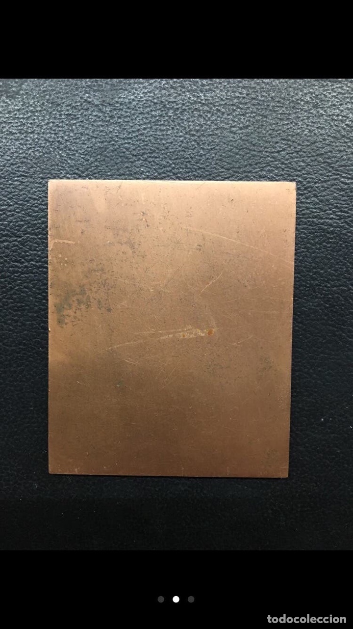 Antig&uuml;edades: GRABADO PLACA RELIEVE EN COBRE - Foto 3
