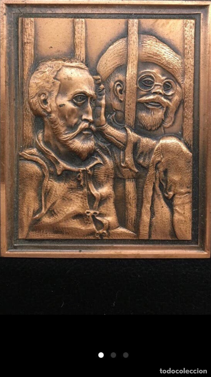 Antig&uuml;edades: GRABADO PLACA RELIEVE EN COBRE - Foto 1