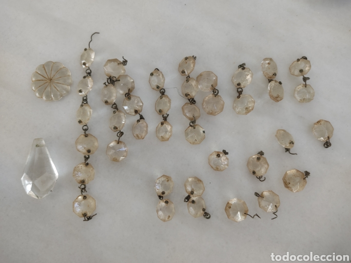 Antig&uuml;edades: lote l&aacute;grimas de cristal - Foto 1