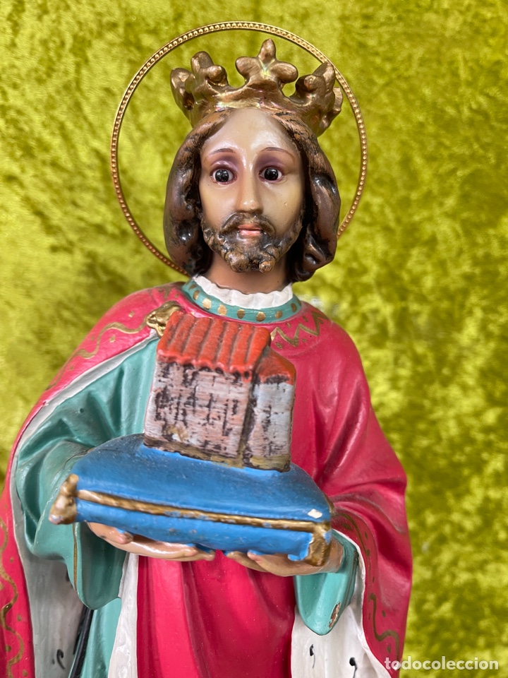 Antig&uuml;edades: Santo / san / sant con ojos de vidrio - Foto 2