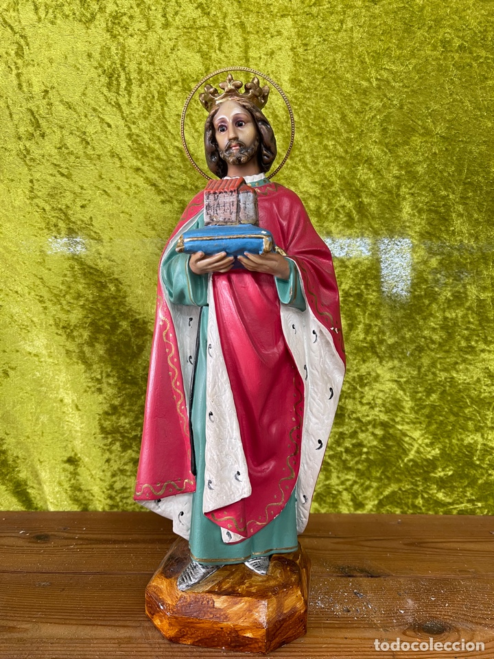 Antig&uuml;edades: Santo / san / sant con ojos de vidrio - Foto 1