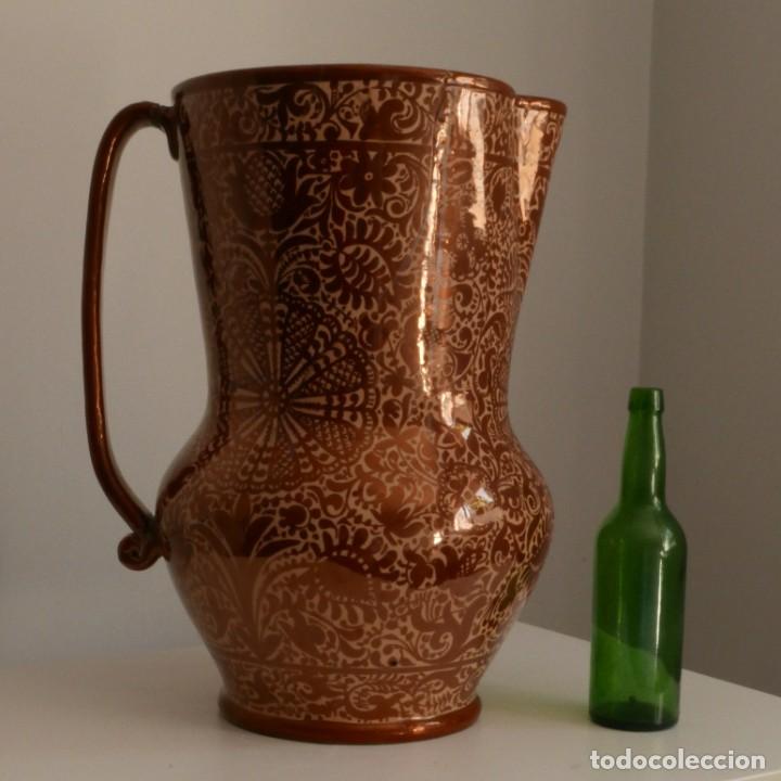 Antig&uuml;edades: Gran jarra de reflejo met&aacute;lico de Manises - Foto 1