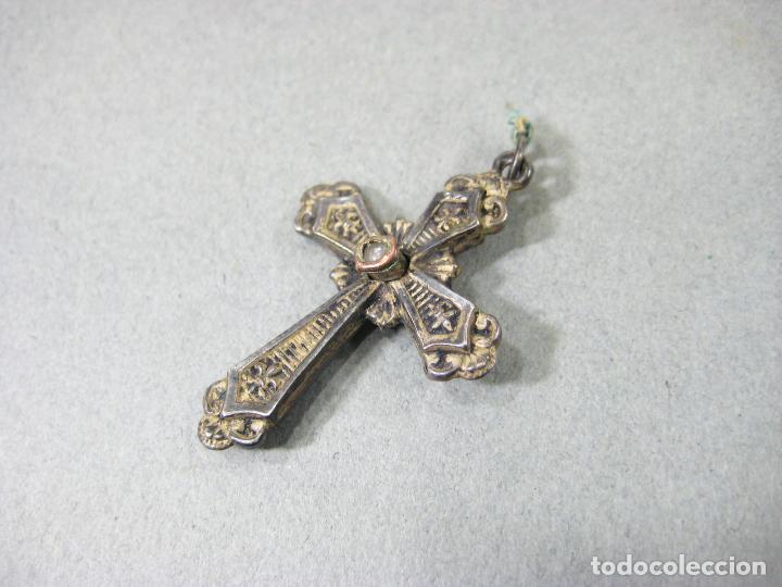 Antig&uuml;edades: CRUCIFIJO STANHPE DE PLATA - Foto 3