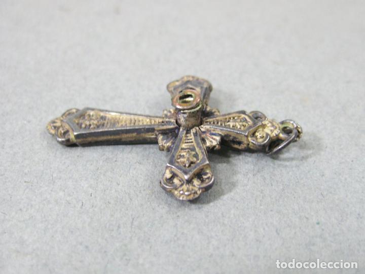 Antig&uuml;edades: CRUCIFIJO STANHPE DE PLATA - Foto 4