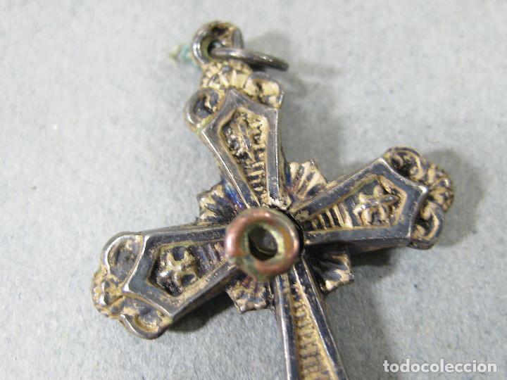 Antig&uuml;edades: CRUCIFIJO STANHPE DE PLATA - Foto 5