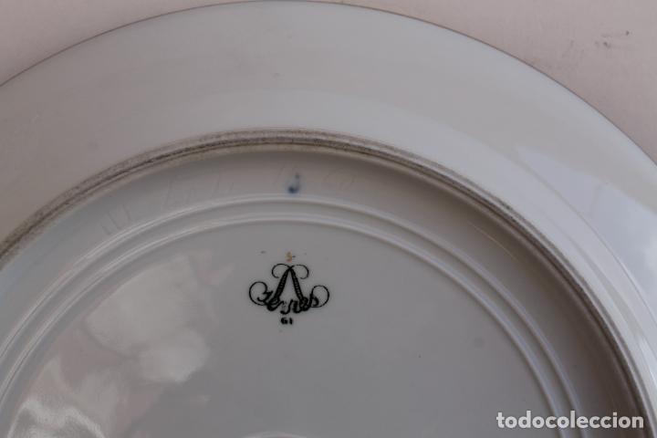 Antig&uuml;edades: PLATO DE PORCELANA DE SEVRES - Foto 4