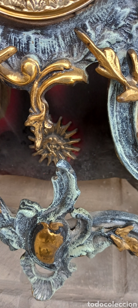 Antig&uuml;edades: Caja antigua de reloj de sobremesa - Foto 5