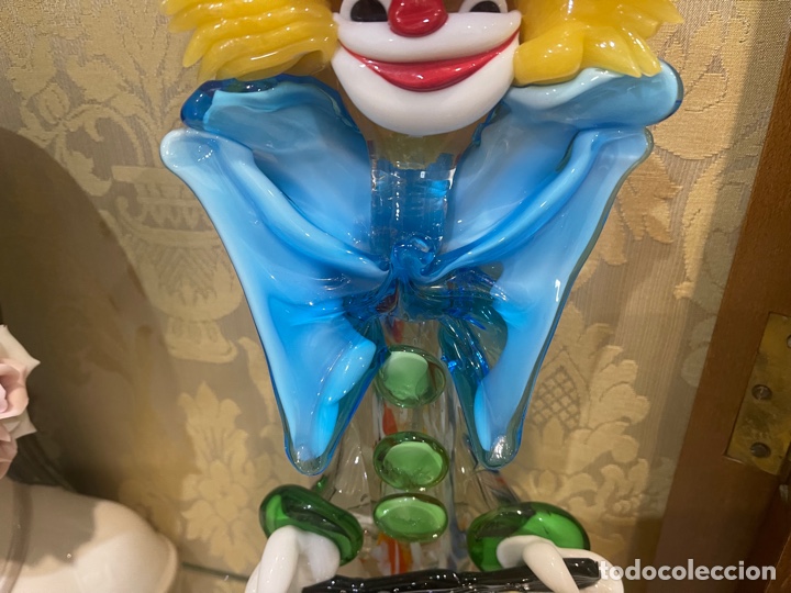 Antig&uuml;edades: Payaso antiguo de murano de 36 cm - Foto 4