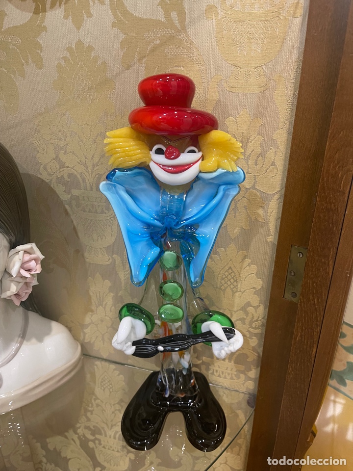 Antig&uuml;edades: Payaso antiguo de murano de 36 cm - Foto 6
