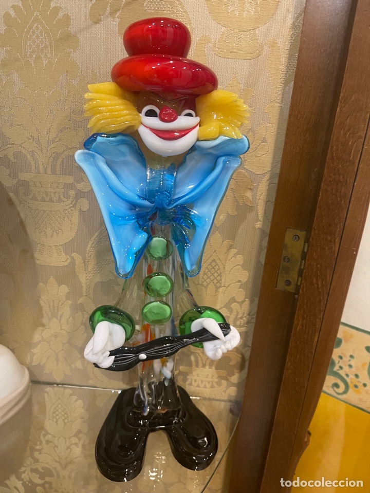 Antig&uuml;edades: Payaso antiguo de murano de 36 cm - Foto 1