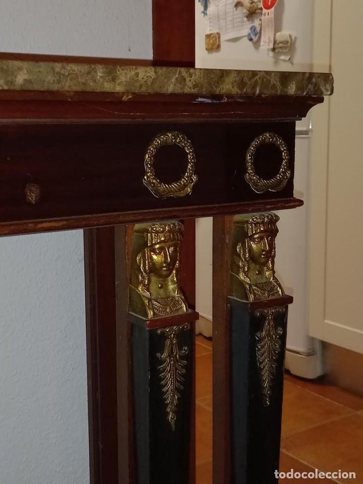 Antig&uuml;edades: Consola Imperio con m&aacute;rmol - Foto 5