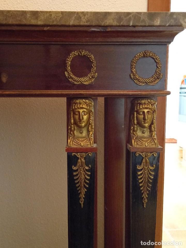Antig&uuml;edades: Consola Imperio con m&aacute;rmol - Foto 6