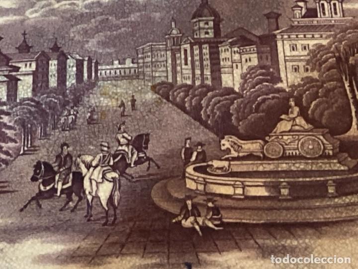 Antig&uuml;edades: Fuente de loza estampada con vista de Madrid - Foto 8