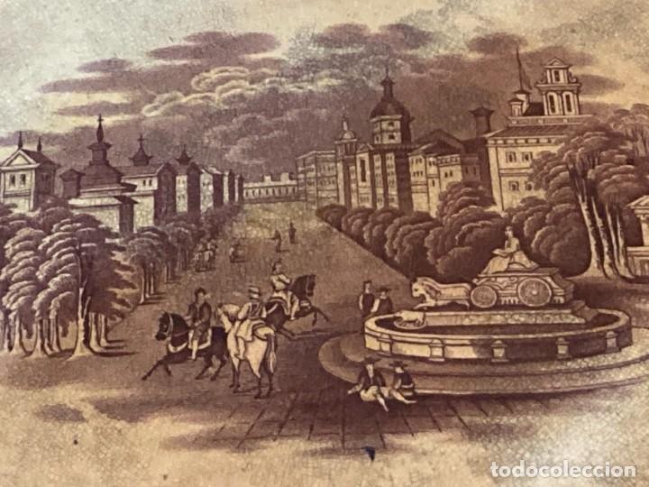 Antig&uuml;edades: Fuente de loza estampada con vista de Madrid - Foto 9