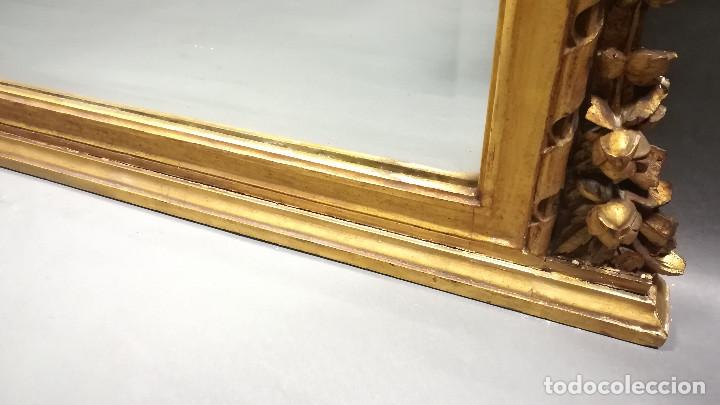 Antig&uuml;edades: ESPEJO BISELADO FRANCES CON REJILLA Y COPETE - Foto 14