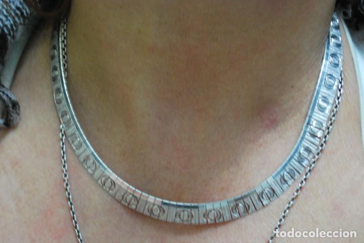 Antig&uuml;edades: COLLAR DE PLATA de ley. - Foto 2