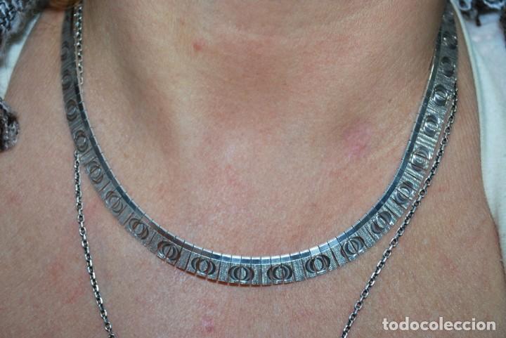 Antig&uuml;edades: COLLAR DE PLATA de ley. - Foto 29