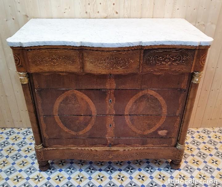 Antig&uuml;edades: COMODA SECRETER S.XIX - Foto 3