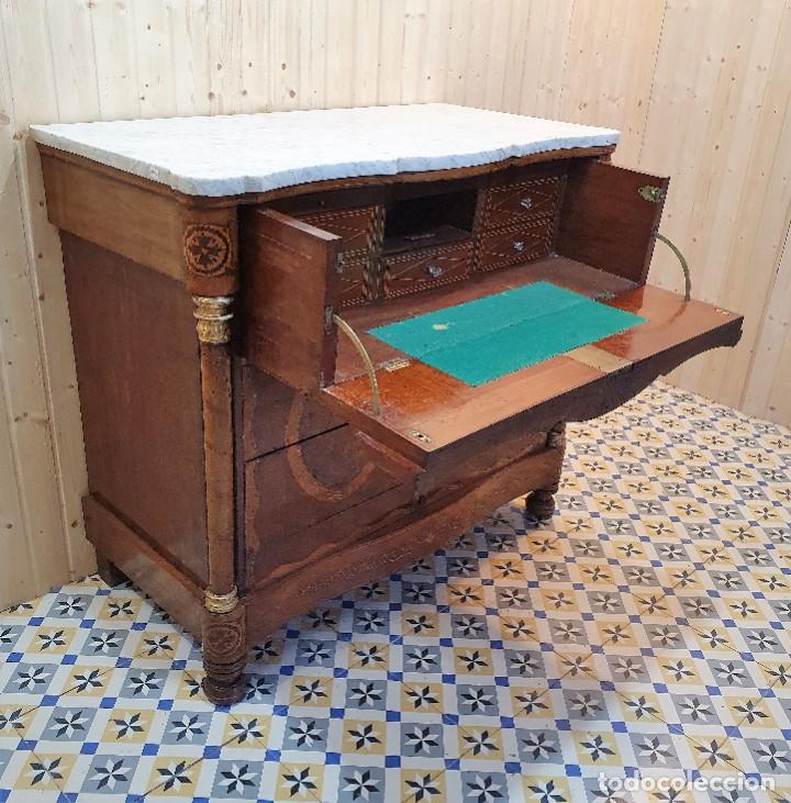 Antig&uuml;edades: COMODA SECRETER S.XIX - Foto 7