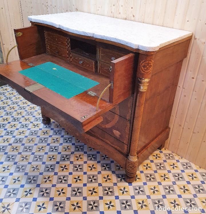Antig&uuml;edades: COMODA SECRETER S.XIX - Foto 8