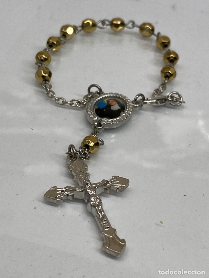 Antig&uuml;edades: Pulsera de rosario de bisuter&iacute;a - Foto 1