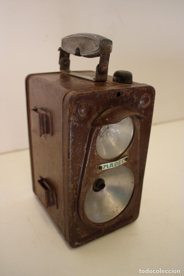 Antig&uuml;edades: Linterna o farol minero Madec - Foto 1
